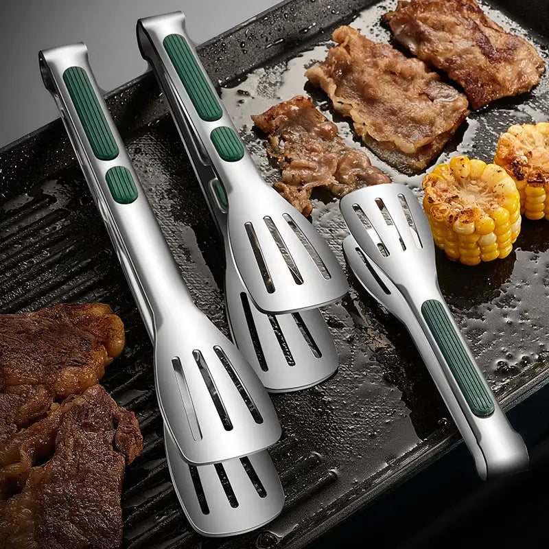 GrillMaster 304 Stainless Steel Kitchen Tongs