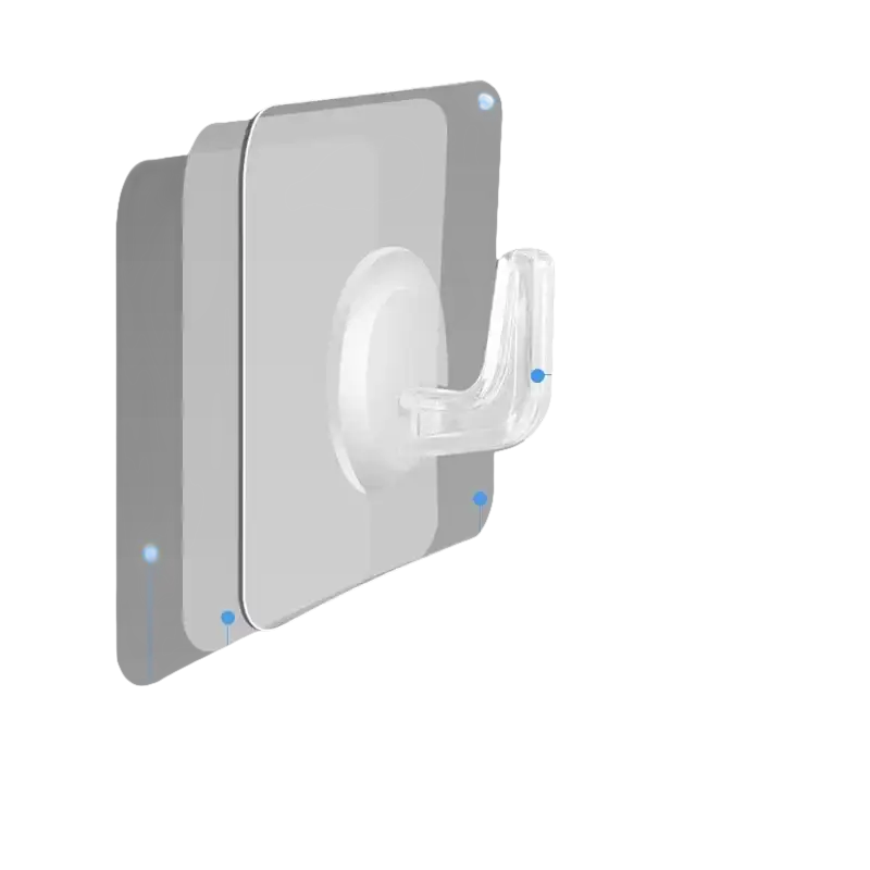 Grin and Hang with Transparent Door Wall Hook
