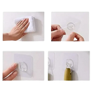 Adhesive hook installation tips for Grin and Hang 20pcs self-adhesive transparent door wall hook