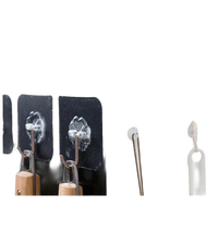 Comparison of trendy 20pcs self-adhesive transparent door wall hooks in Grin and Hang product