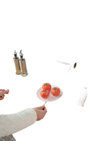Mounted plastic wrap dispenser on trendy transparent door wall hook with 20pcs self-adhesive hooks