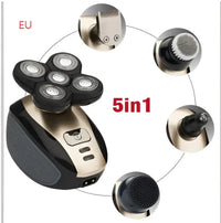 GroomPro 5-in-1 Rechargeable Shaving Kit - Black gold EU Plug