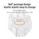 Waterproof Throw Mattress Cover Bed Fitted Sheet Mattress Protector Single/Double/140/160 Muti Size Gray/White