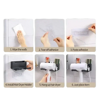 Hair dryer holder installation instructions.