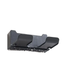 Black draining rack.