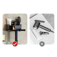 Hair dryer storage comparison.