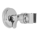 Chrome shower head holder with suction cup.