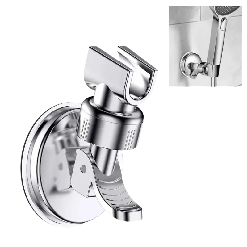 Handheld Shower Head's Happy Home Adjustable Shower Rack Vacuum Suction Cup