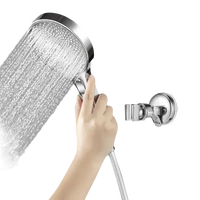 Handheld Shower Head with Adjustable Shower Rack and Vacuum Suction Cup Mount