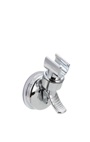 Trendy Chrome Shower Head Holder on Adjustable Shower Rack with Vacuum Suction Cup