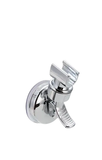 Trendy Chrome Shower Head Holder on Adjustable Shower Rack with Vacuum Suction Cup