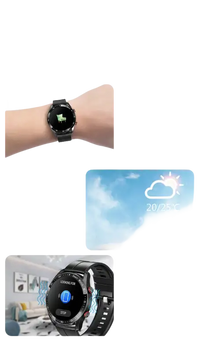 Smartwatch features advertisement.