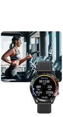 Smartwatch with fitness tracking.