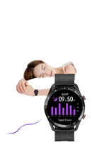Smartwatch displaying sleep data.
