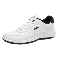 White leather casual shoe.