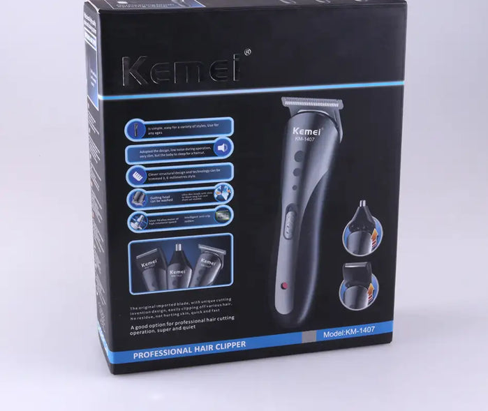 Handsome Home Haircuts Kemei Rechargeable Hair Clipper
