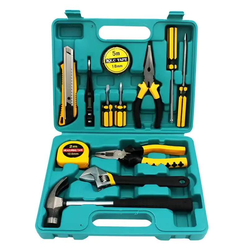 Handy Hardware: Teal Toolbox Set Gift Combination