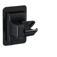 Black shower head holder.