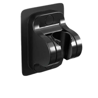 Black shower head holder.