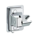 Chrome shower head holder.