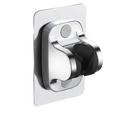 Chrome shower head holder.