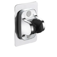 Chrome shower head holder.