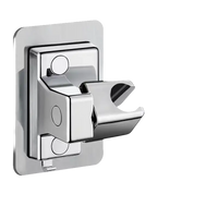 Chrome shower head holder.