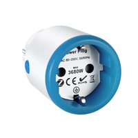 White and blue power plug.