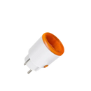 White and orange smart power plug.