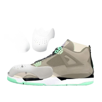 Sneaker with toe protectors.
