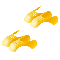 Yellow perforated shoe inserts.
