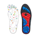 Foot reflexology chart and magnetic insole.