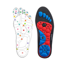 Foot reflexology chart and magnetic insole.