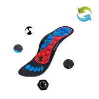 Magnetic shoe insole with material descriptions.