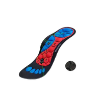 Magnetic shoe insole with massage points.