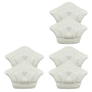 White heel cushion pads.