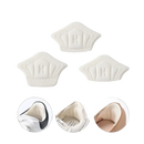 White shoe heel pads.