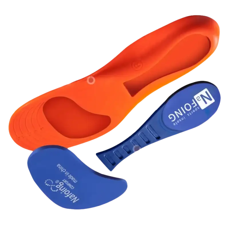 Happy Feet Orange Blue Sports Insoles Shock Absorption Shoes Sole