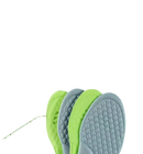 Shoe insoles with textured surfaces.