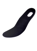Black insole with white trim.