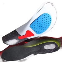 Shock-absorbing shoe insoles.