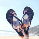 Printing Slippers Women’s Flip Flops Herringbone Slipper Clip Foot Beach Slides Soft Sole Platform Flip Flops Non Slip