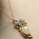 Hetian Jade Sweater Pendant - Women