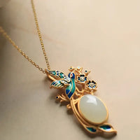 Hetian Jade Sweater Pendant - Women