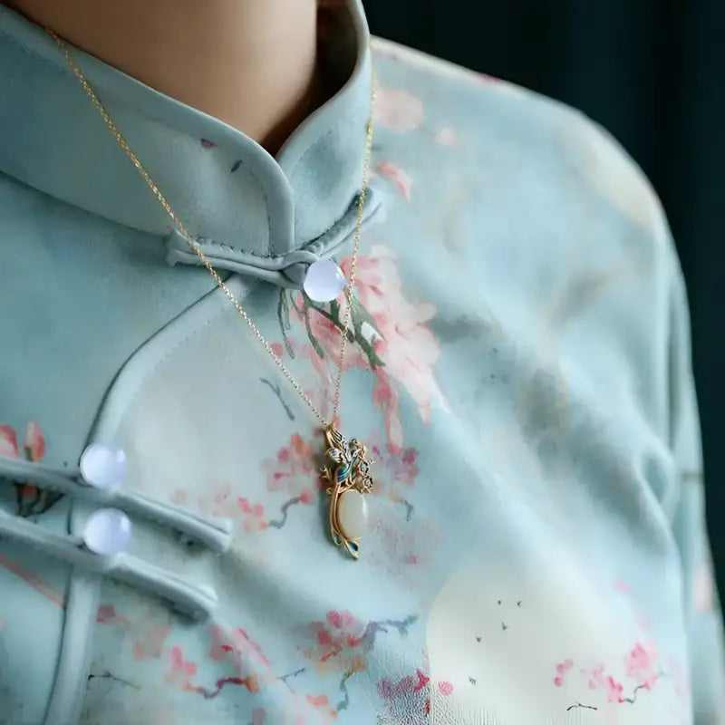 Hetian Jade Sweater Pendant - Women