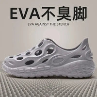 Hole Shoes Men’s Summer Outdoor Wear Platform Non-slip Eva Deodorant Breathable Sandals Beach Trend Slippers Men