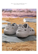 Hole Shoes Men’s Summer Outdoor Wear Platform Non-slip Eva Deodorant Breathable Sandals Beach Trend Slippers Men