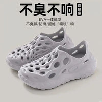 Hole Shoes Men’s Summer Outdoor Wear Platform Non-slip Eva Deodorant Breathable Sandals Beach Trend Slippers Men