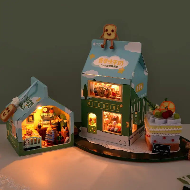 Holy Cow It's a Cottage Milk Carton DIY Handmade Night Lamp
