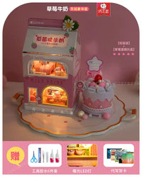 Cottage Glow: DIY Mini Milk Carton Lamp Kit ✨🏡 - Double Luxury Strawberry